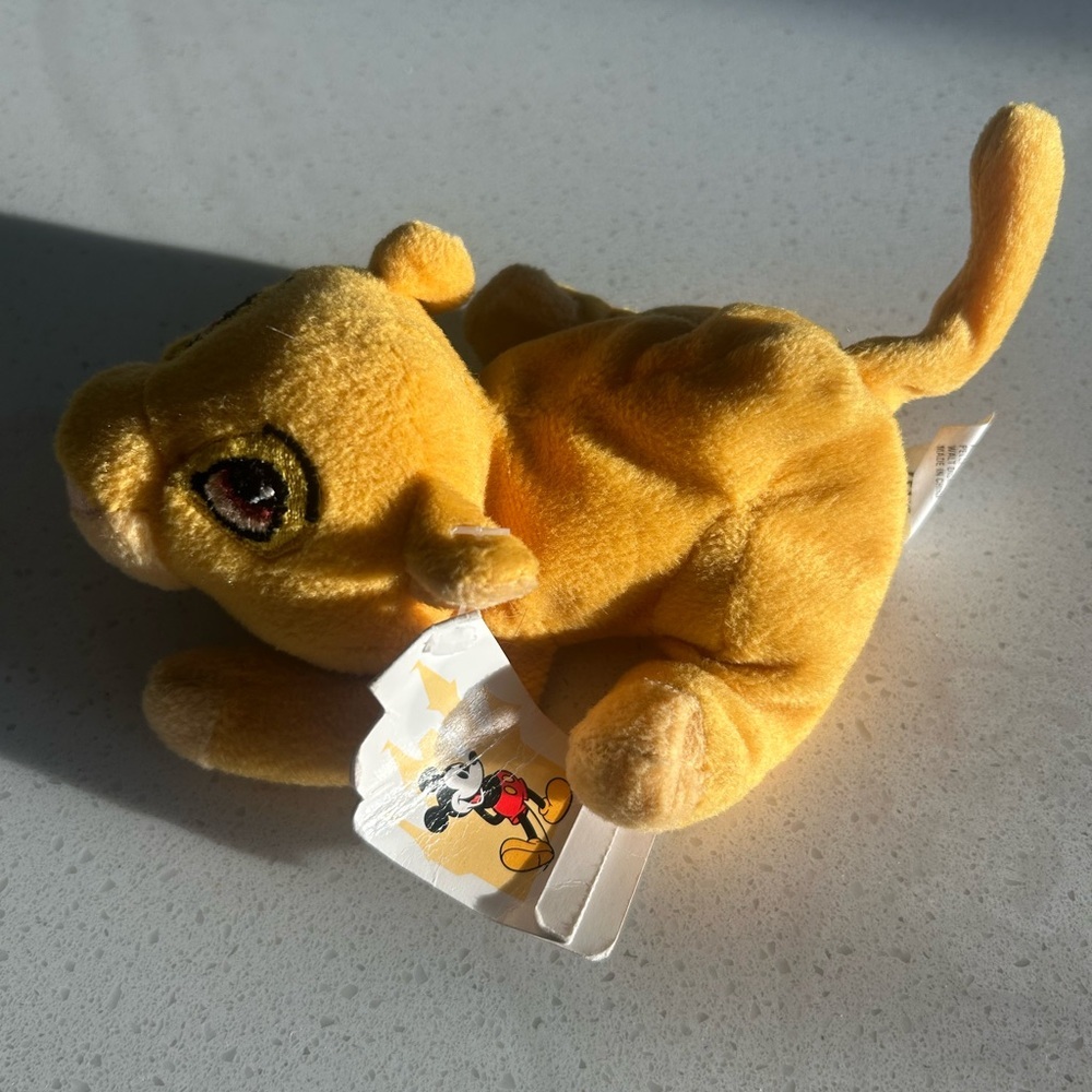Disney NWT Simba Bean Bag Walt Disney World Plush - Picture 2 of 8